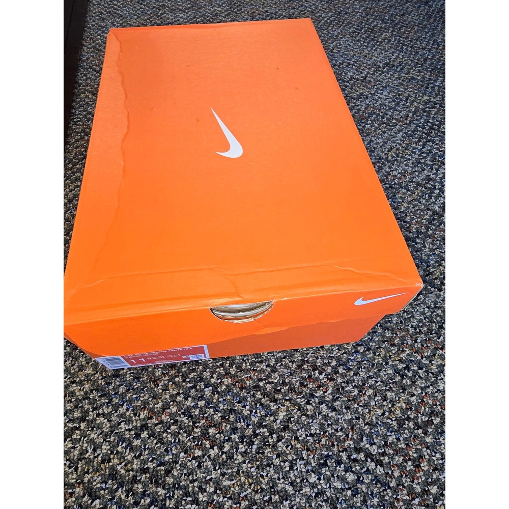 NWB Nike Alpha Menace 4 Elite TB P White Orange Football Cleats SZ 12.5 - Picture 8 of 8
